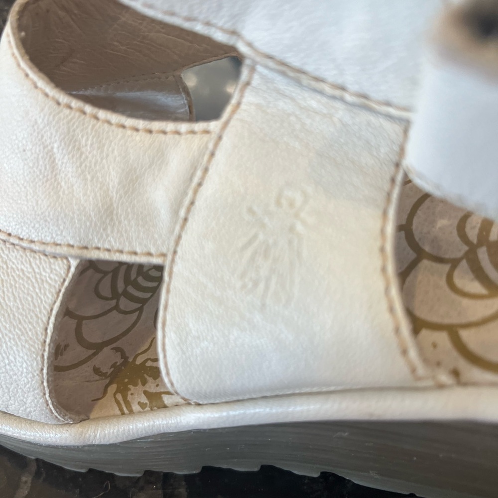 FLY London wedge shoes. Super comfortable quality leather with adjustable strap - Picture 1 of 6
